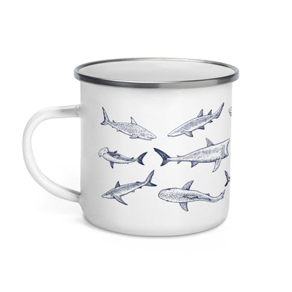 Sharks Enamel Mug