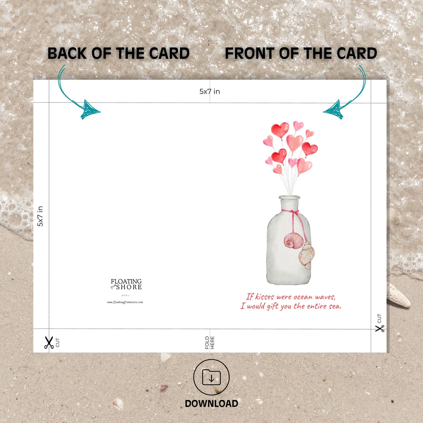 I Would Gift You The Sea Valentines Card