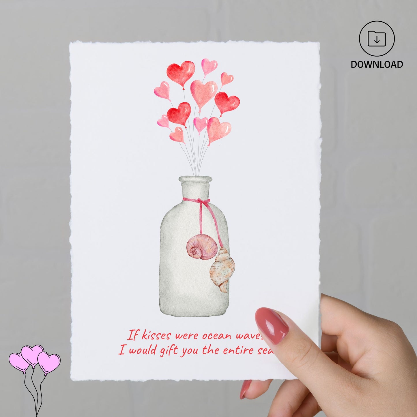 I Would Gift You The Sea Valentines Card