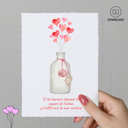 I Would Gift You The Sea Valentines Card