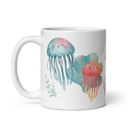 Méduse Aquarelle Tasse Céramique