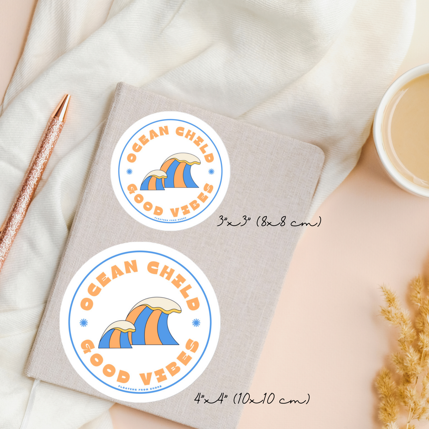 Ocean Child Good Vibes Autocollant