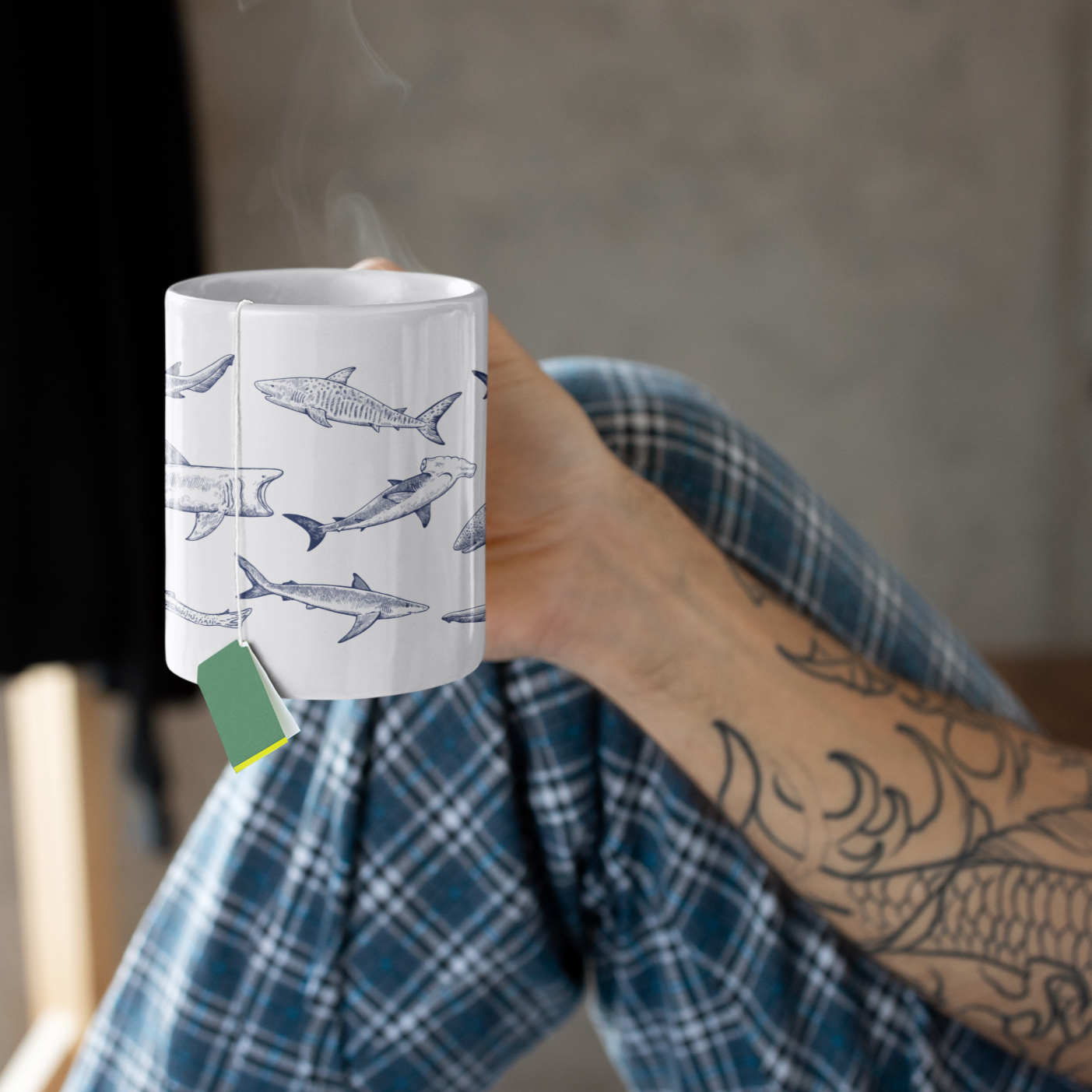 Requins Tasse Céramique