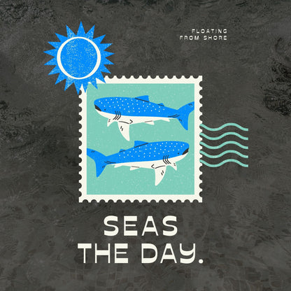 Seas The Day T-shirt (Bleu)