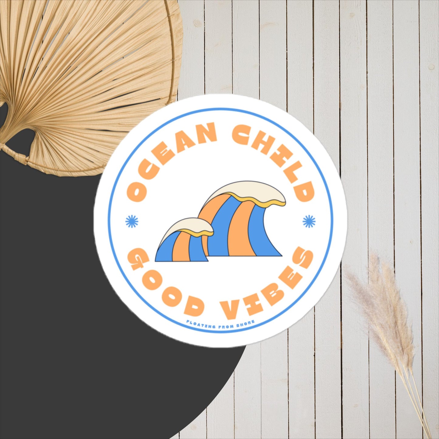 Ocean Child Good Vibes Autocollant