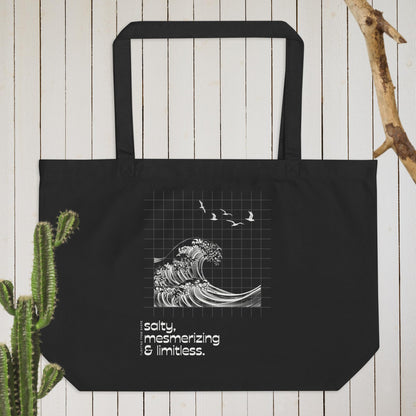 Salty, Mesmerizing & Limitless │ N&B │ Grand Tote Bag