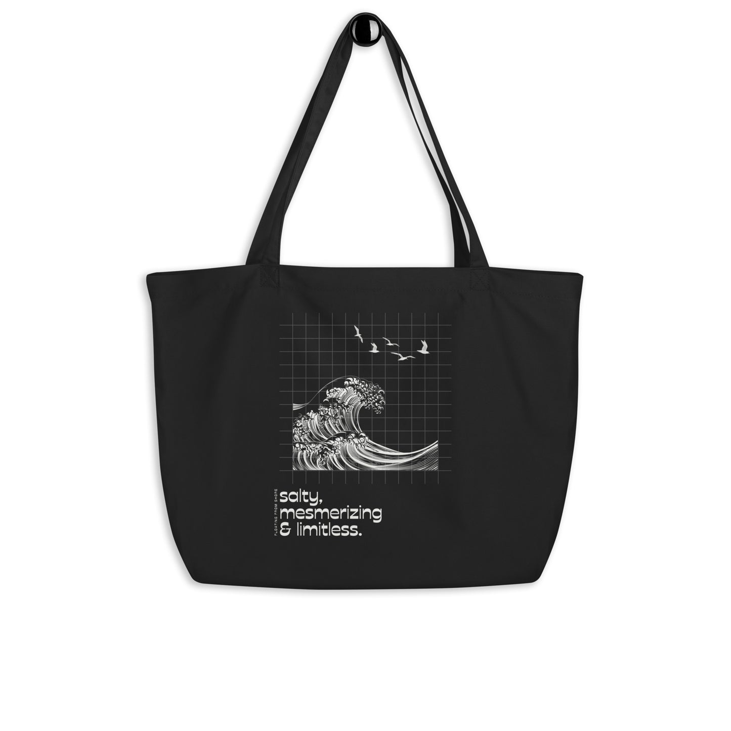 Salty, Mesmerizing & Limitless │ N&B │ Grand Tote Bag