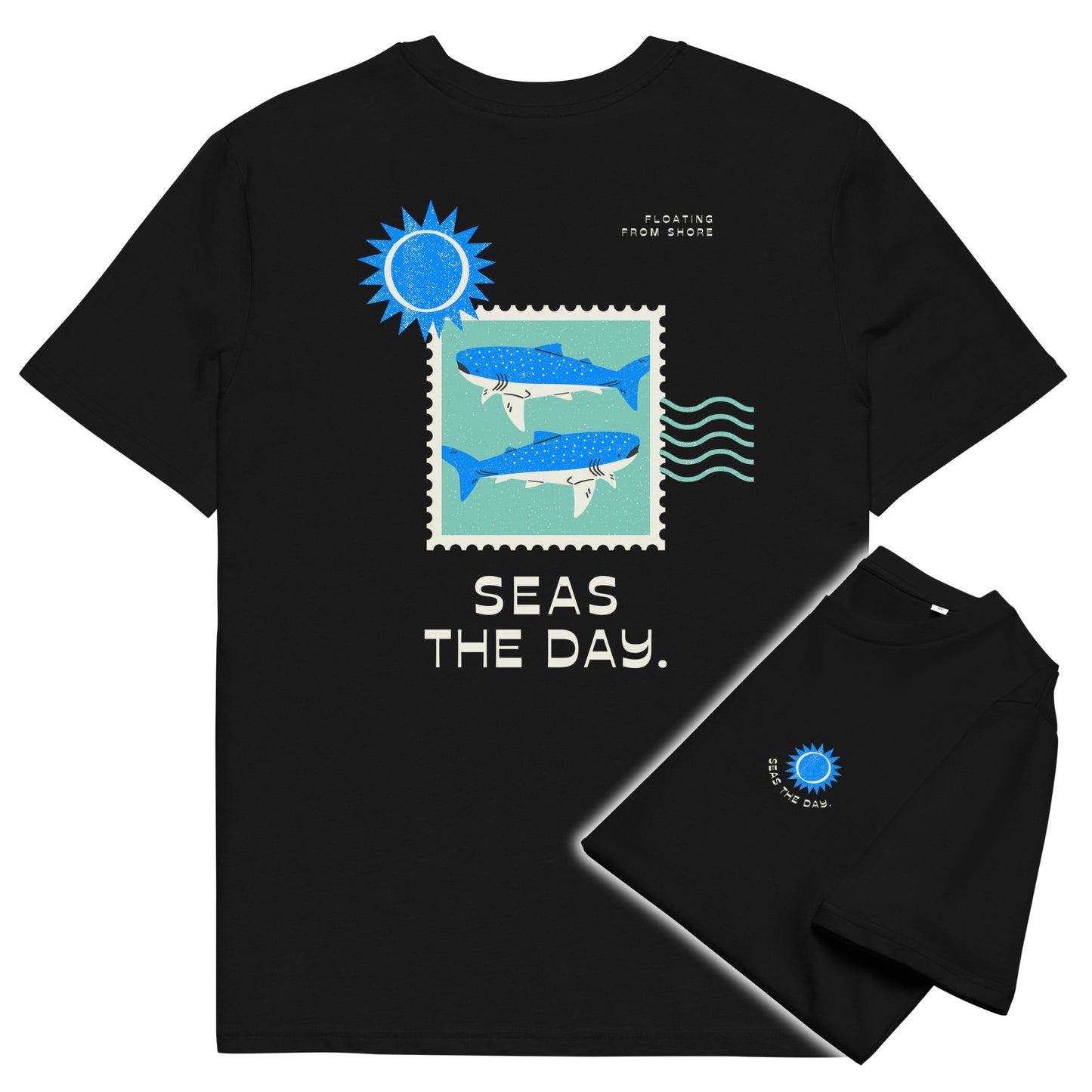 Seas The Day T-shirt (Bleu)