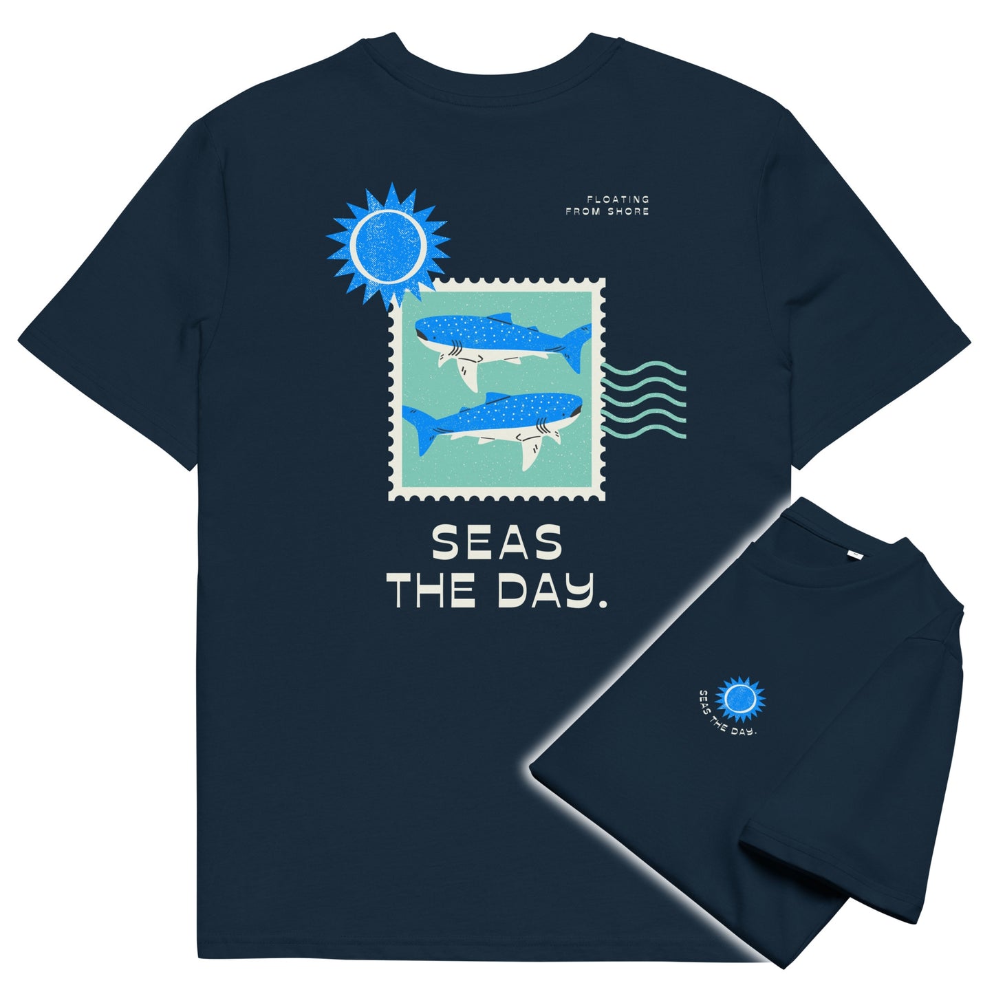 Seas The Day T-shirt (Bleu)