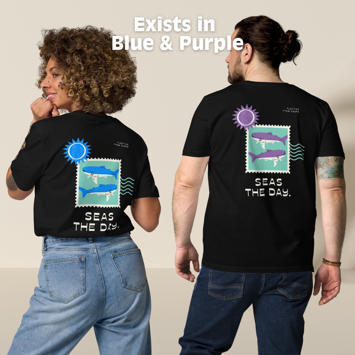 Seas The Day T-shirt (Bleu)