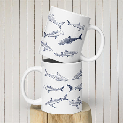 Requins Tasse Céramique